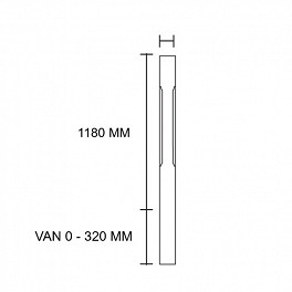 Hoofdbaluster grenen 90 mm. facet