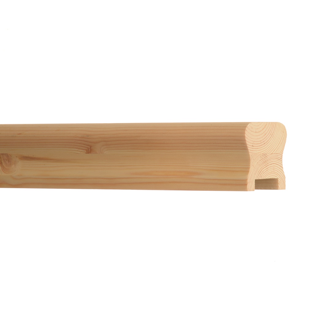Trapleuning grenen hoog 32 mm.