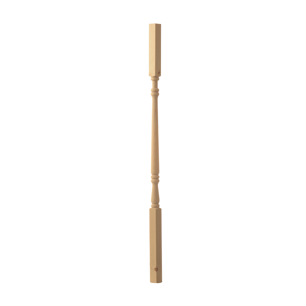 Balustrade grenen spijl 32 ring - Afbeelding 2
