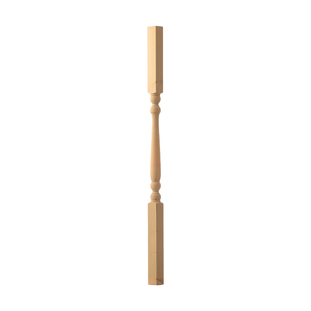 Balustrade grenen spijl 42 gedraaid - Afbeelding 2